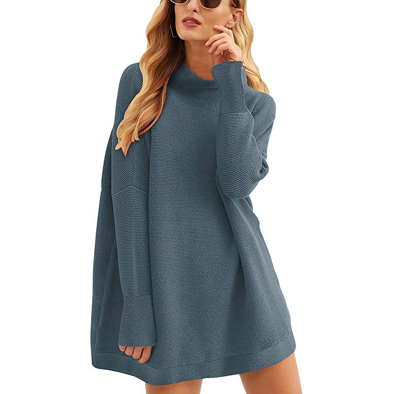 Pull en tricot décontracté à manches longues et épaules tombantes pour femme Berg-Feldt