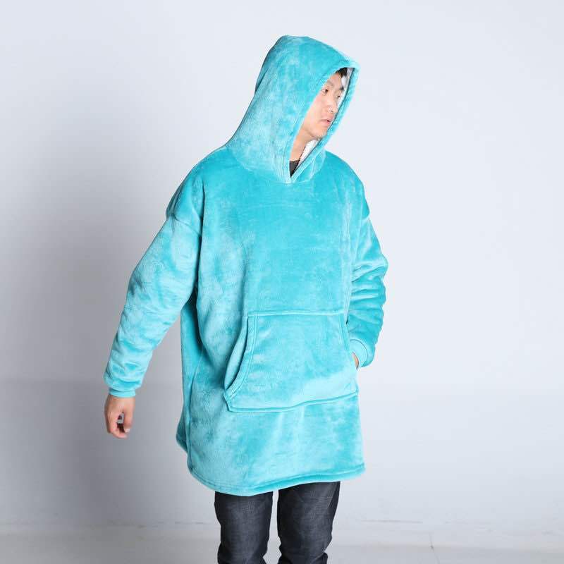 Damen-Sweatshirt surdimensionné à capuche en polaire douillette avec poches pratiques Berg-Feldt