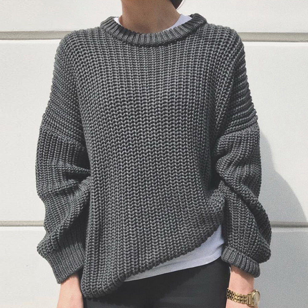 Pull en grosse maille pour femme, coupe décontractée et manches oversize Berg-Feldt