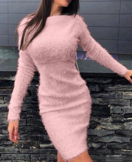 Robe pull élégante pour femme, structurée à manches longues, de berg-feldt