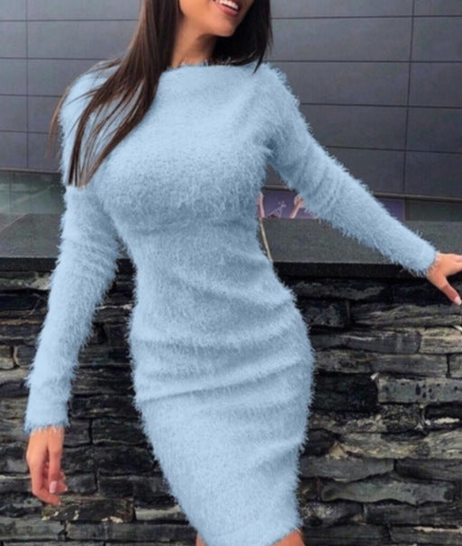 Robe pull élégante pour femme, structurée à manches longues, de berg-feldt