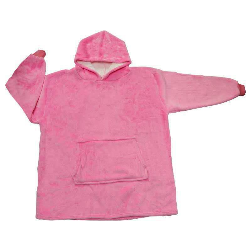 Damen-Sweatshirt surdimensionné à capuche en polaire douillette avec poches pratiques Berg-Feldt