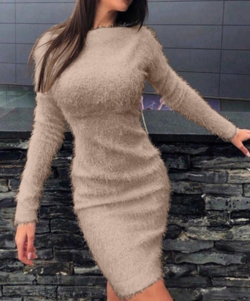 Robe pull élégante pour femme, structurée à manches longues, de berg-feldt