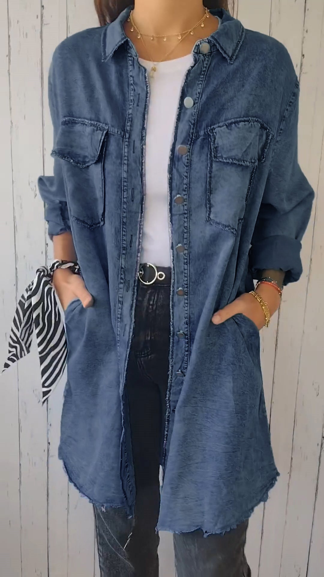 Berg-Feldt | Veste en jean confortable
