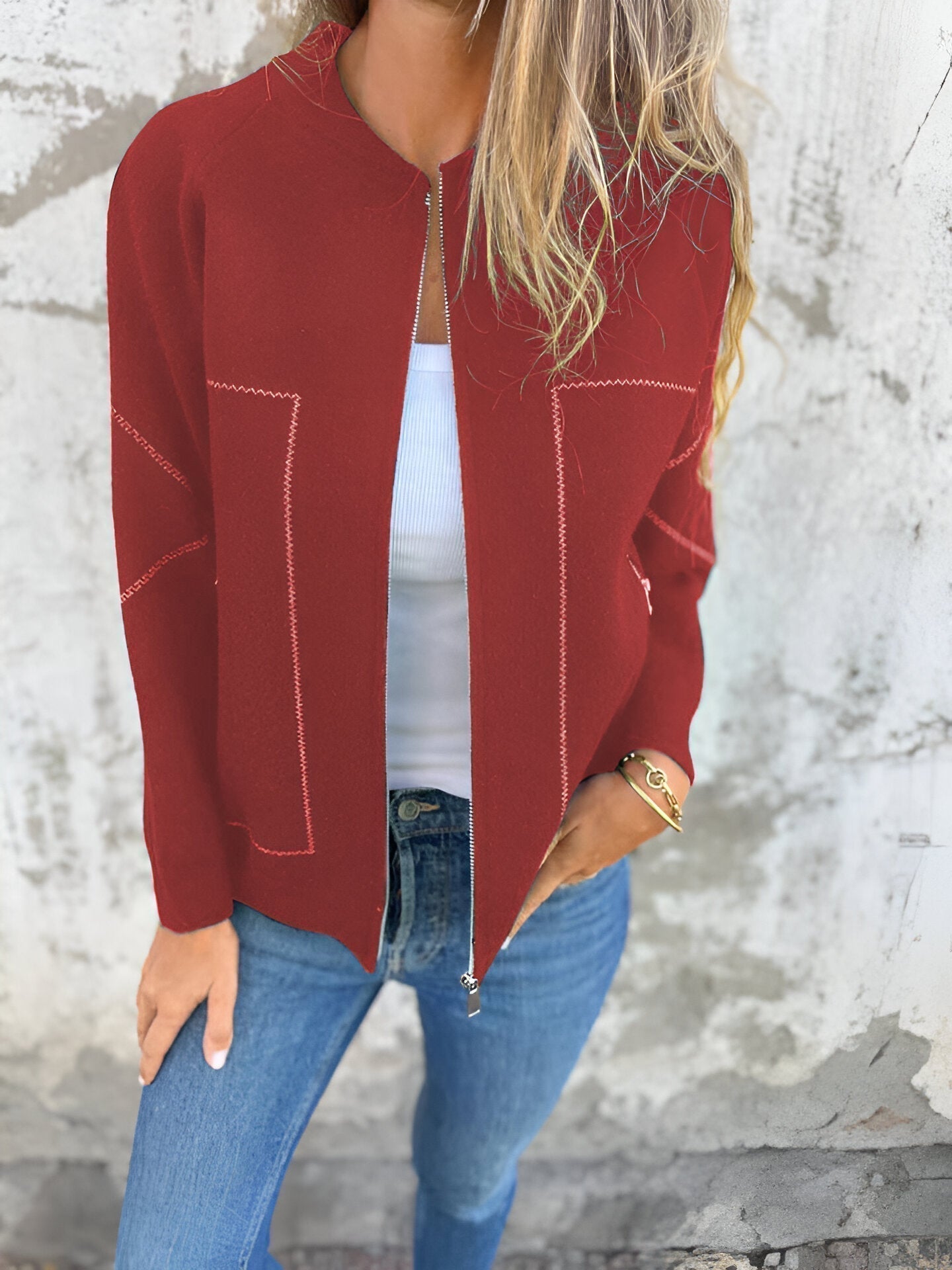 Berg-Feldt | Veste Décontractée à Manches Longues Zippée