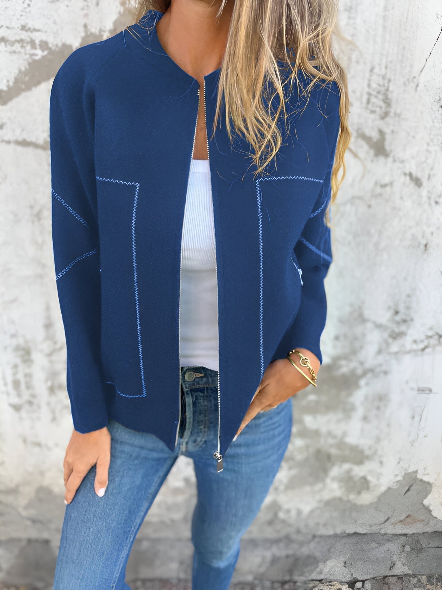 Berg-Feldt | Veste Décontractée à Manches Longues Zippée