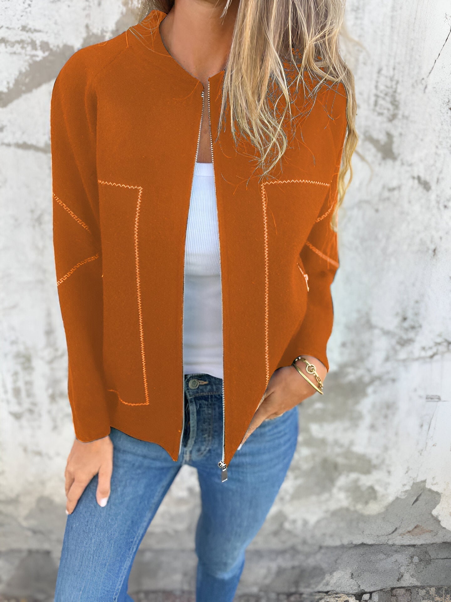 Berg-Feldt | Veste Décontractée à Manches Longues Zippée