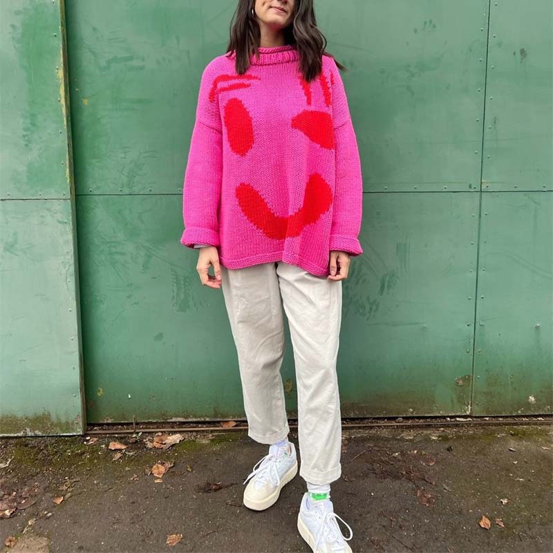 Berg-Feldt | Smiley Strickpullover