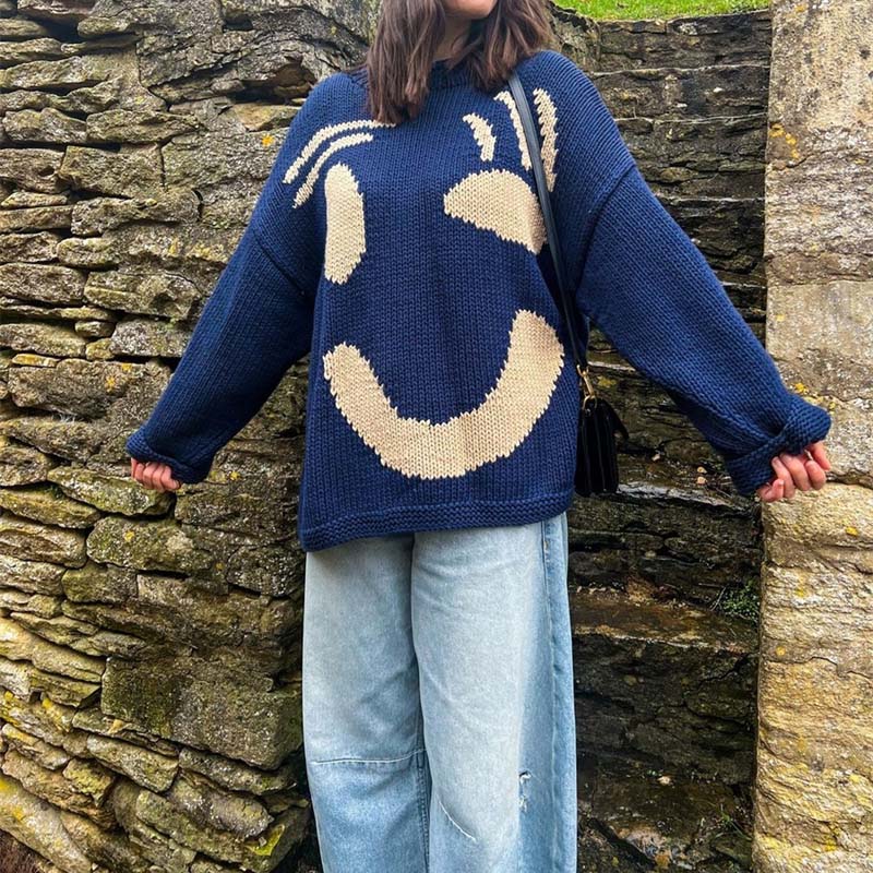 Berg-Feldt | Smiley Strickpullover