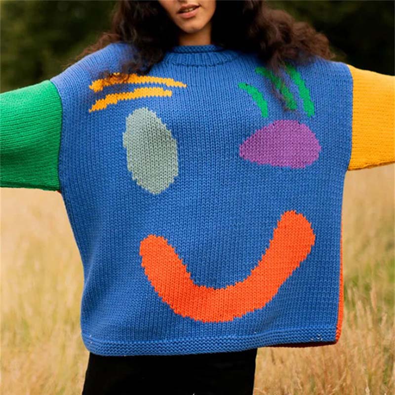 Berg-Feldt | Smiley Strickpullover