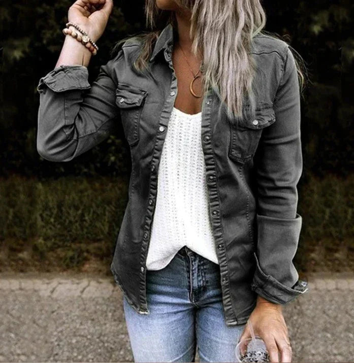 Elegante Raffa Jacke, mittellang