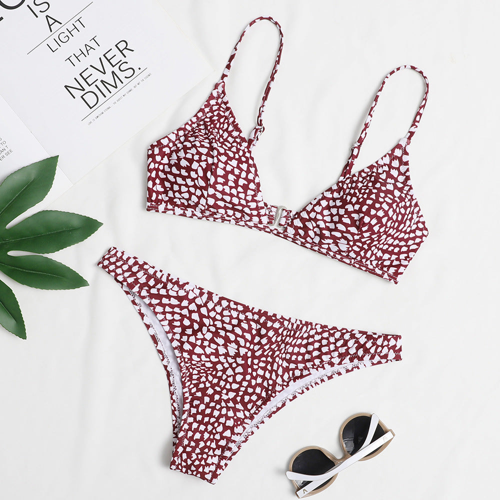 Bikini triangle femme avec motif ludique et bretelles réglables berg-feldt