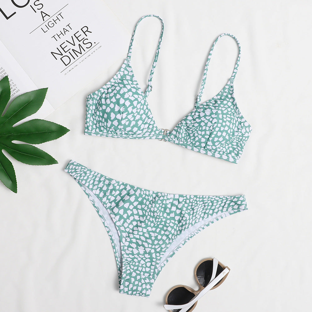 Bikini triangle femme avec motif ludique et bretelles réglables berg-feldt