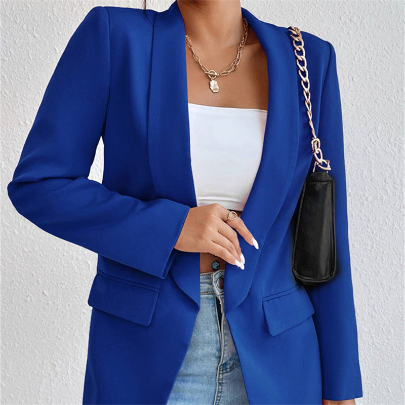 Avelena : Blazer élégant avec devant ouvert et manches longues
