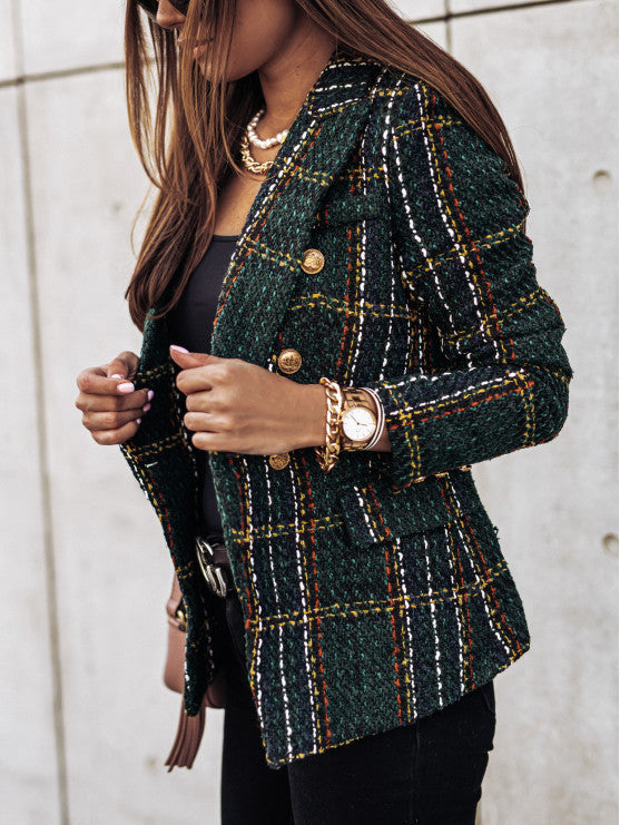 Damen Blazer bouclé mode, double boutonnage et texture Berg-Feldt