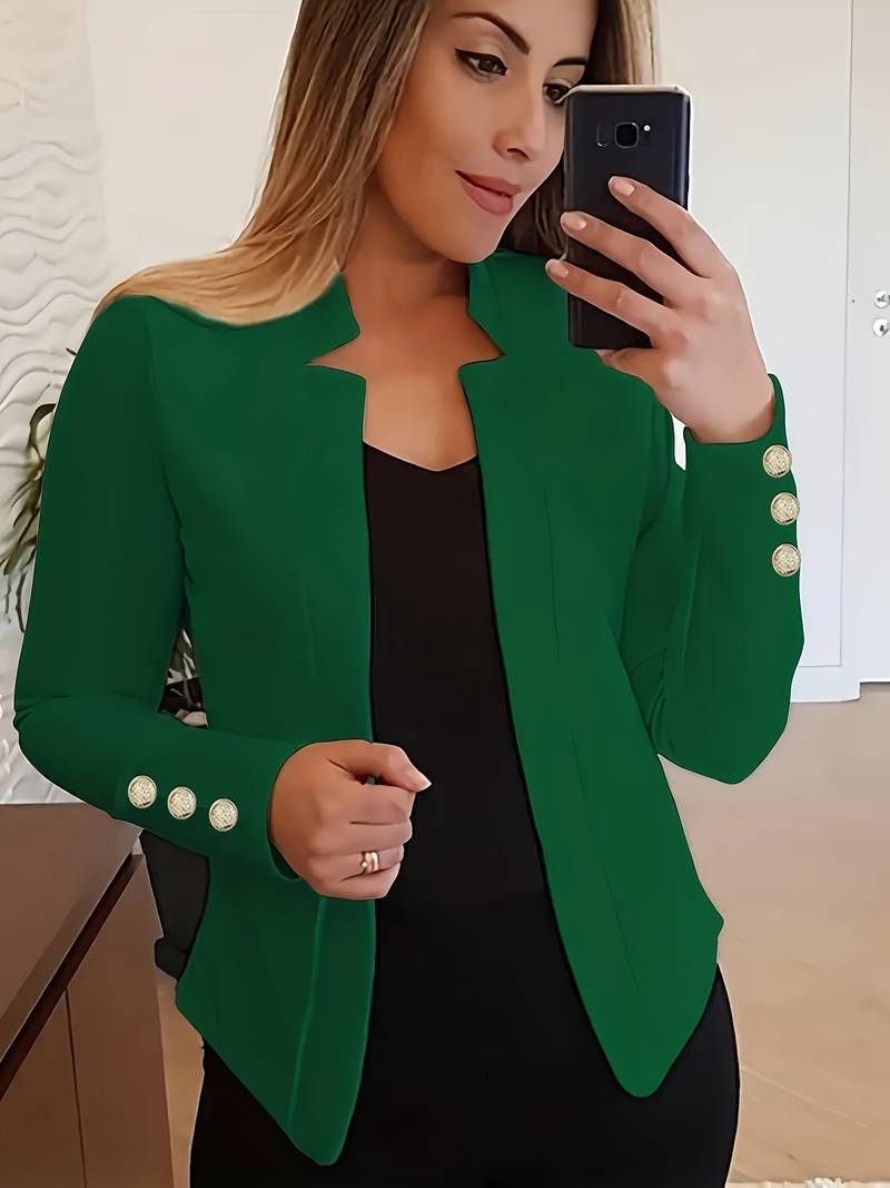 Avelena: blazer décontracté à manches longues et à boutons