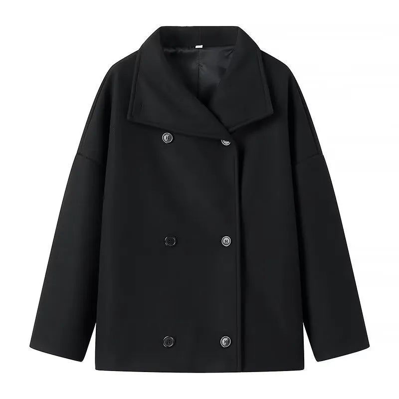 Berg-Feldt | Damen-Wickelmantel mit breitem Revers Rebeca