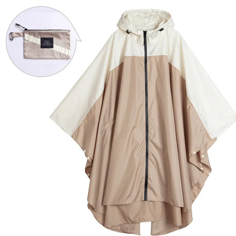 Berg-Feldt | Tragbarer Unisex wasserdichter Poncho mit Kapuze