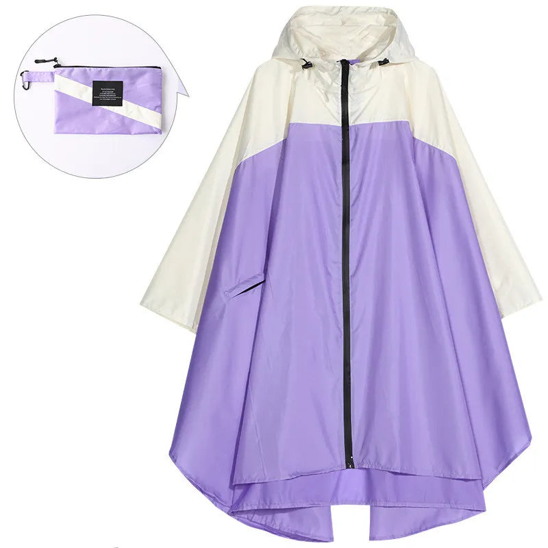 Berg-Feldt | Tragbarer Unisex wasserdichter Poncho mit Kapuze