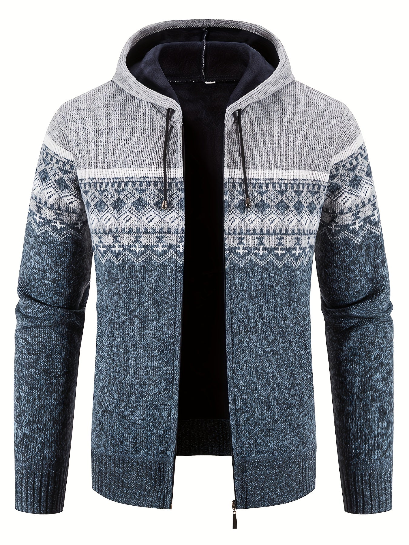 Berg-Feldt | Gemusterter Hoodie Baumwolle und Polyester Warm und Stilvoll