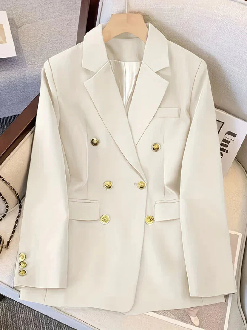 Berg-Feldt | Eleganter Slim Fit Damen Blazer Mit Goldenen Knöpfen