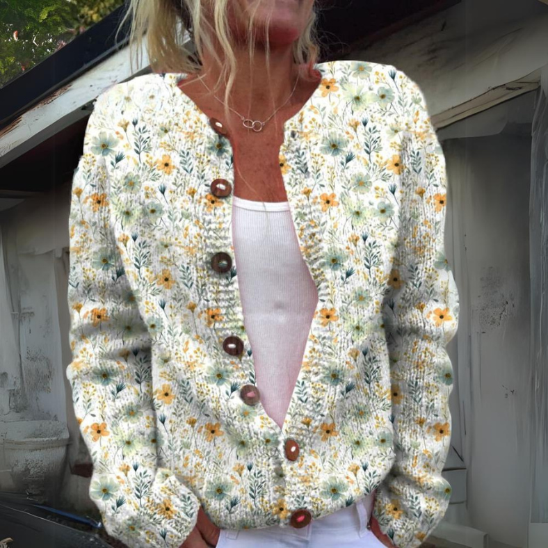 Berg-Feldt | Cardigan boutonné confortable en tricot pour femme