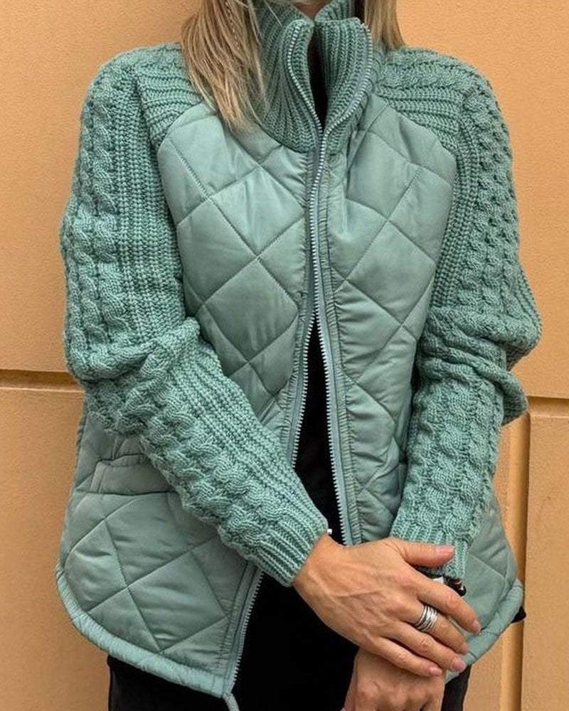 Berg-Feldt | Legere Strickjacke mit Reißverschluss