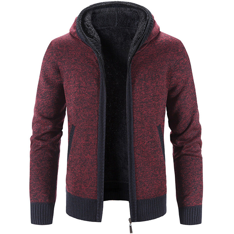 Fudus Grobstrick Kapuzenpullover
