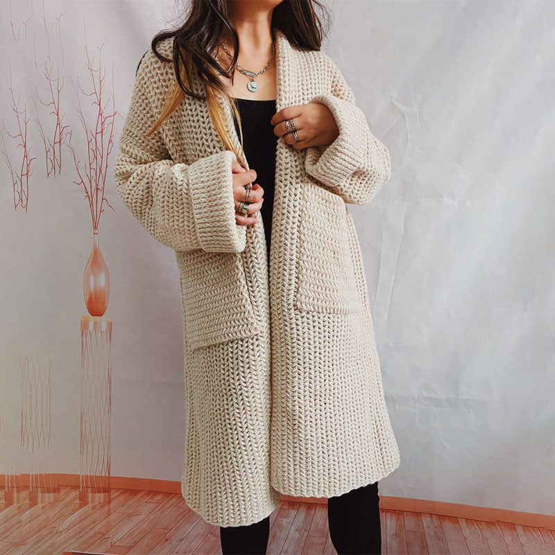 Berg-Feldt | Einfarbige Strickjacke