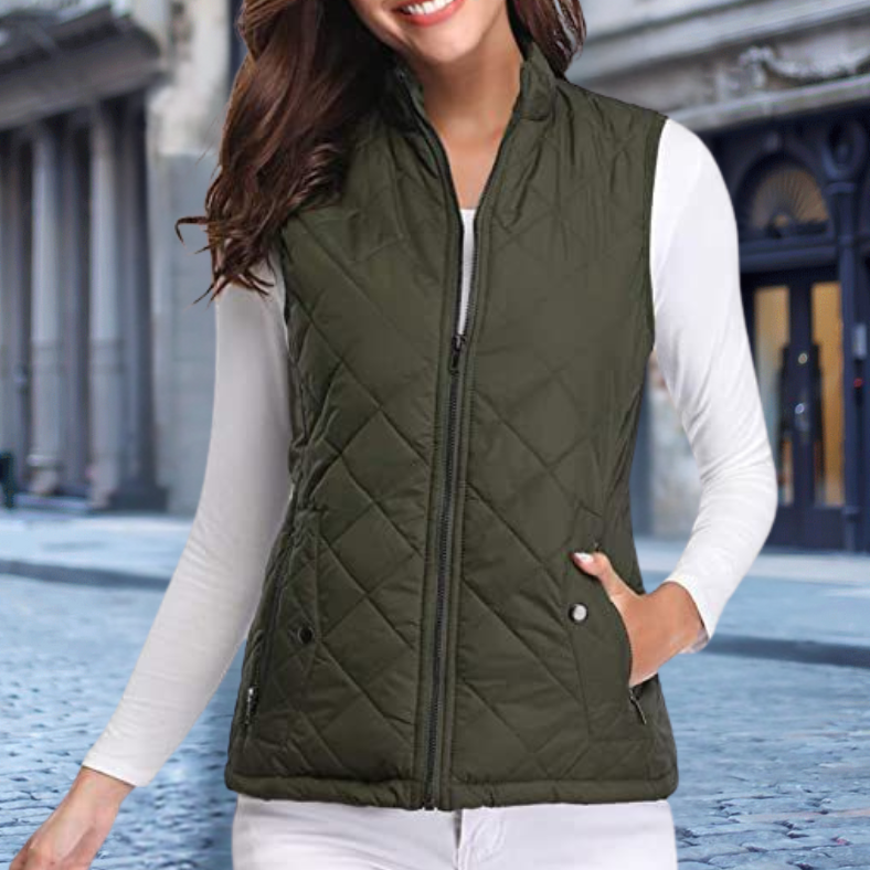 Berg-Feldt | Elegante Steppjacke mit Zipper für Damen