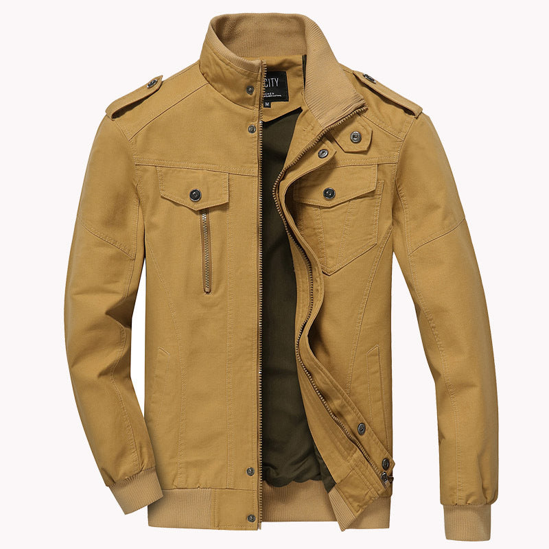 Berg-Feldt | Herrenjacke Baumwolle Militär Casual