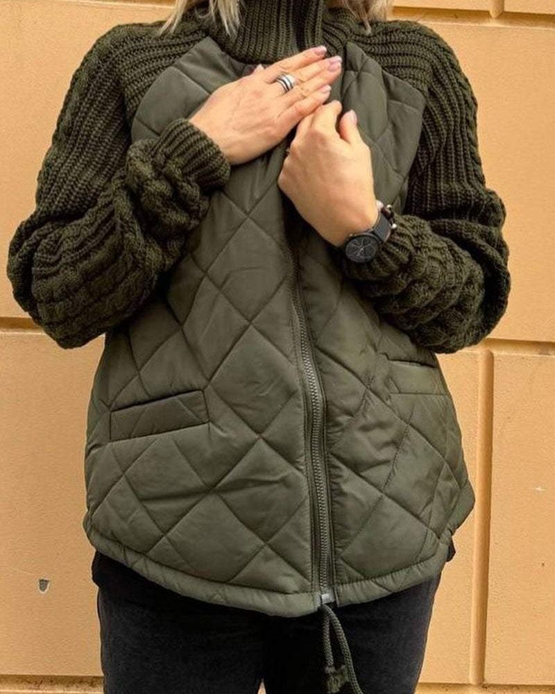 Berg-Feldt | Legere Strickjacke mit Reißverschluss