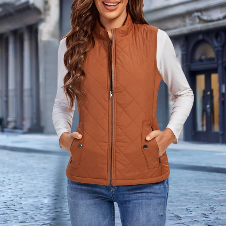 Berg-Feldt | Elegante Steppjacke mit Zipper für Damen