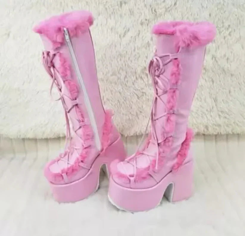 Berg-Feldt | Stylische Stiefel Aus Kunstfell