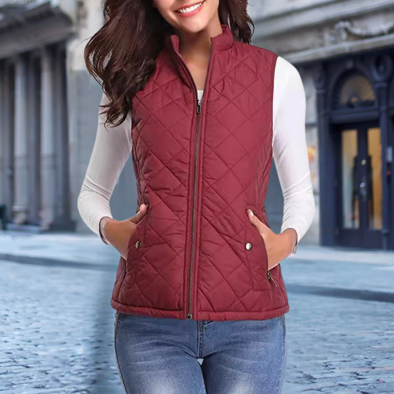 Berg-Feldt | Elegante Steppjacke mit Zipper für Damen