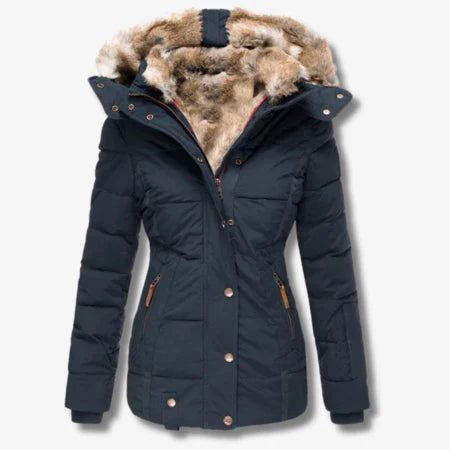 Berg-Feldt | Veste d'hiver à capuche et zip pour femme idéale pour les journées froides