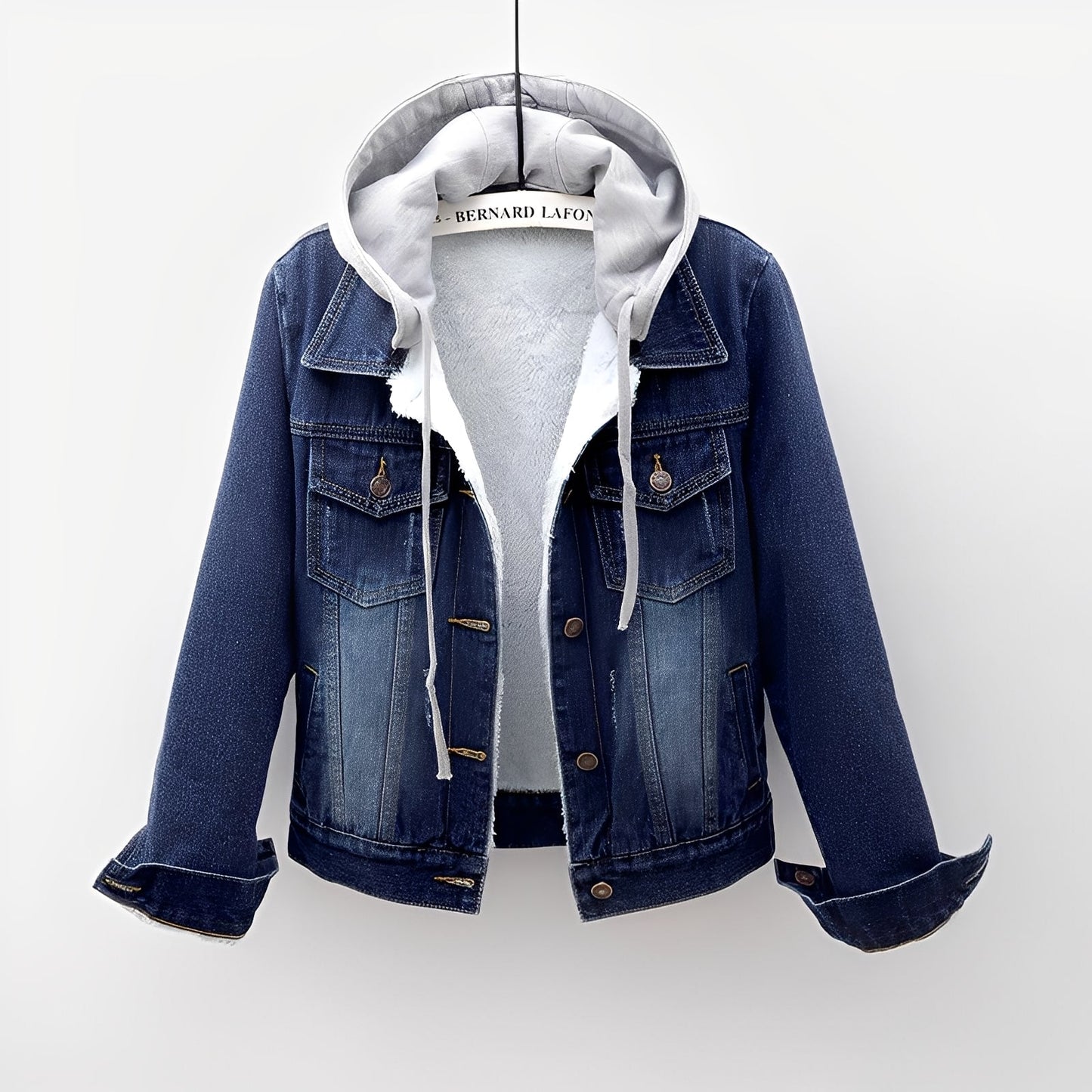 Berg-Feldt | Stilvolle Jeansjacke mit abnehmbarer Kapuze für Frauen