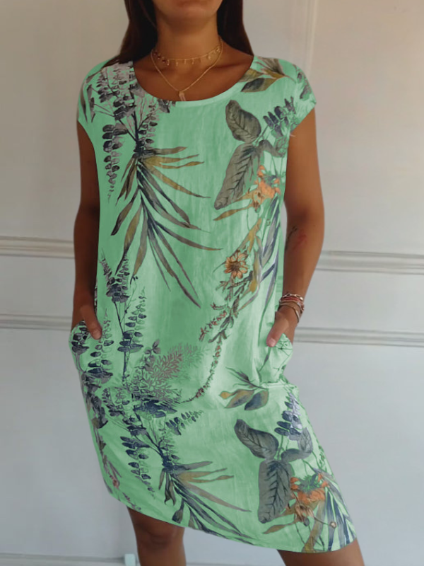 CINDY: Robe fourreau imprimée