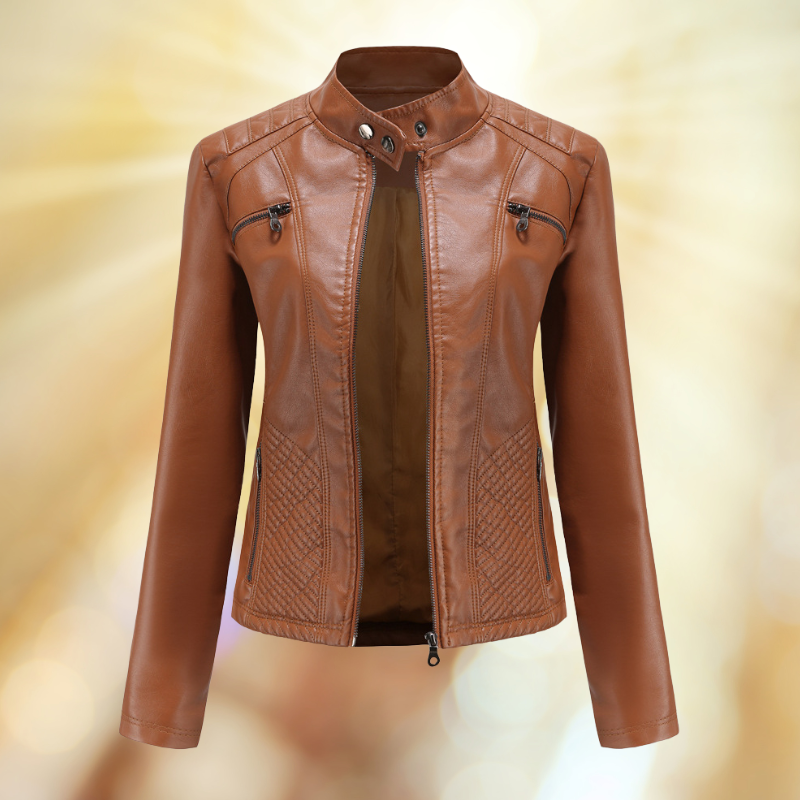 Berg-Feldt | Veste de transition confortable en cuir pour femmes