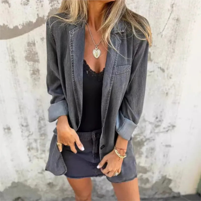 JUNA : Blazer en Jean Oversize