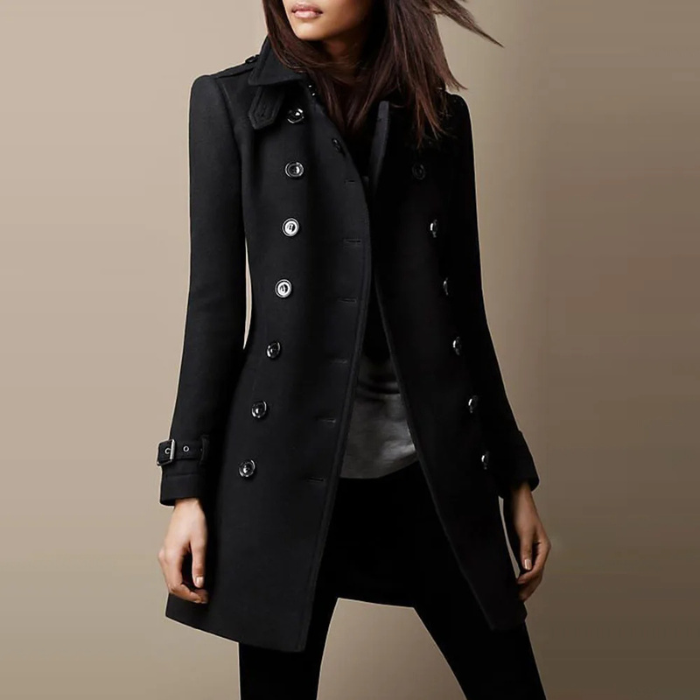 Berg-Feldt | Doppelreihiger Damen-Trenchcoat