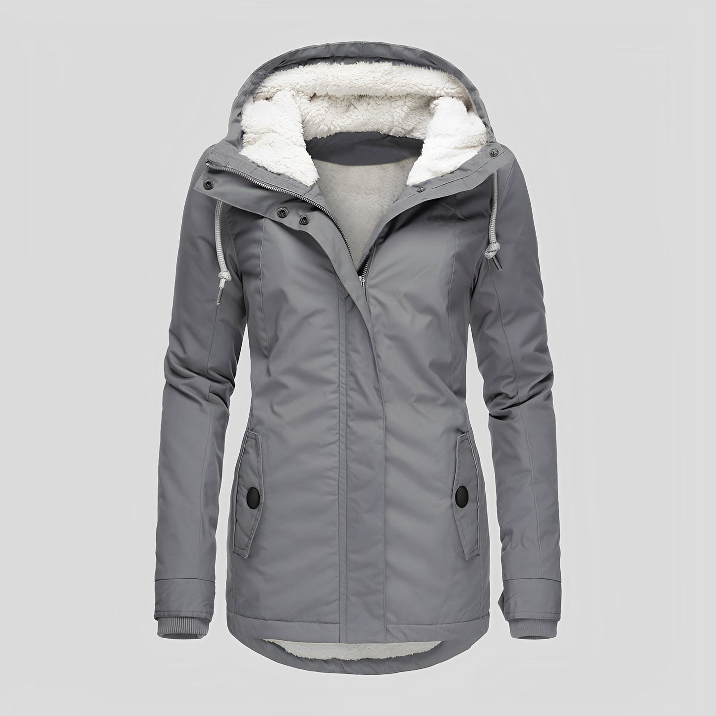 Berg-Feldt | Veste plissée chaude à capuche pour femmes