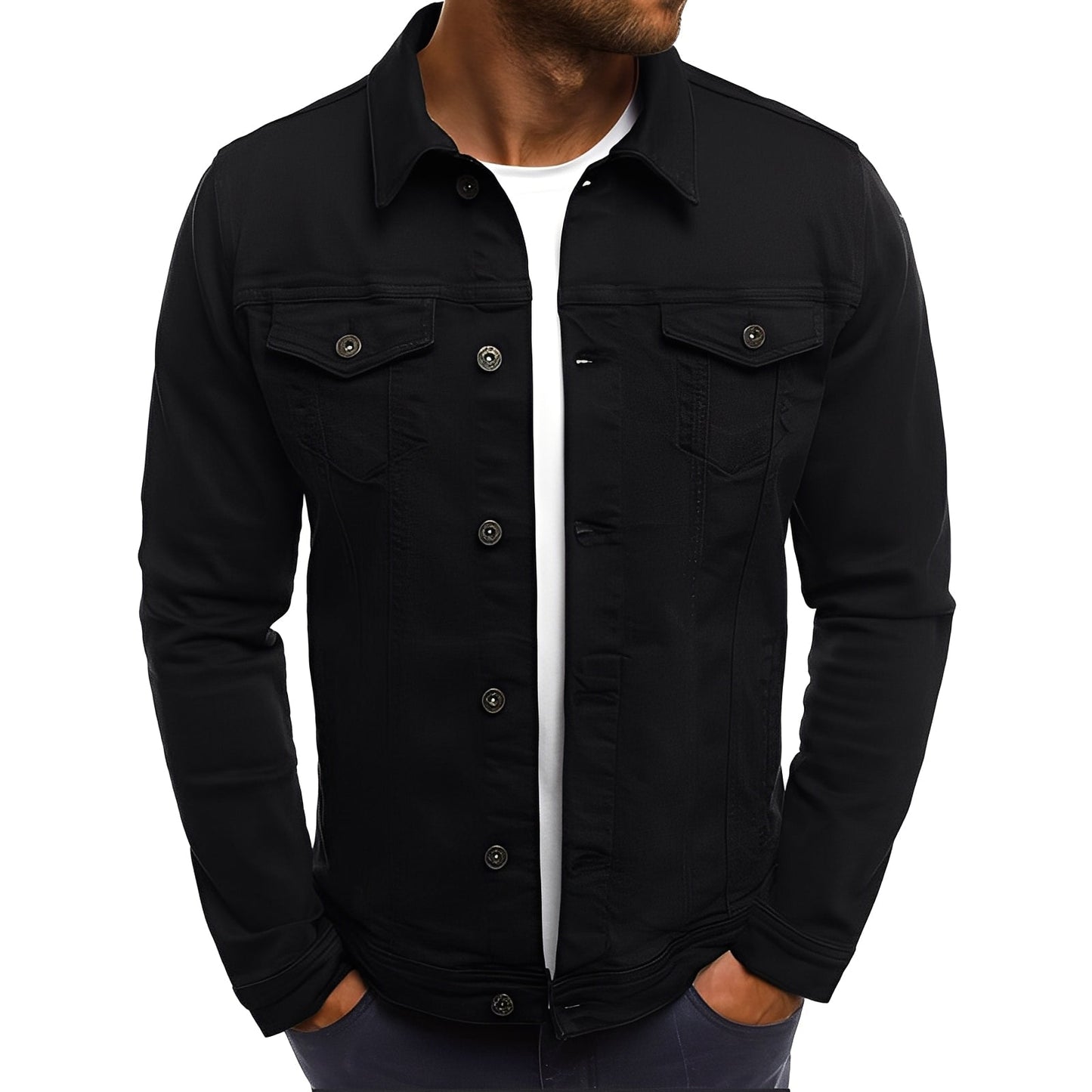 Berg-Feldt | Stylische Denimjacke mit Taschen für Männer