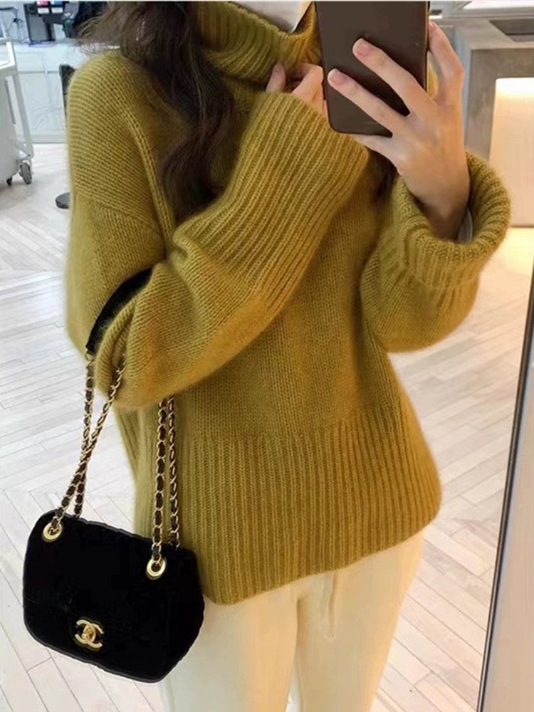 Berg-Feldt | Strickpullover mit Hohem Kragen