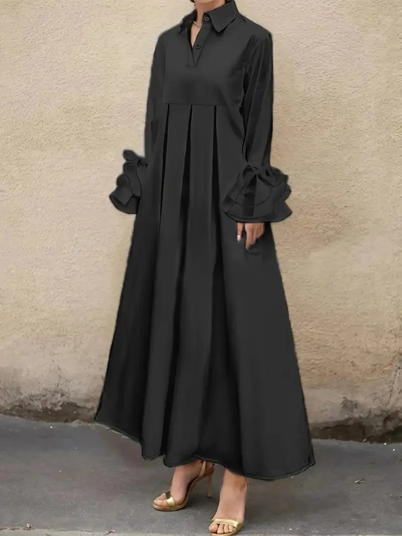 Damen Lange Hemdblusenkleid Berg-Feldt