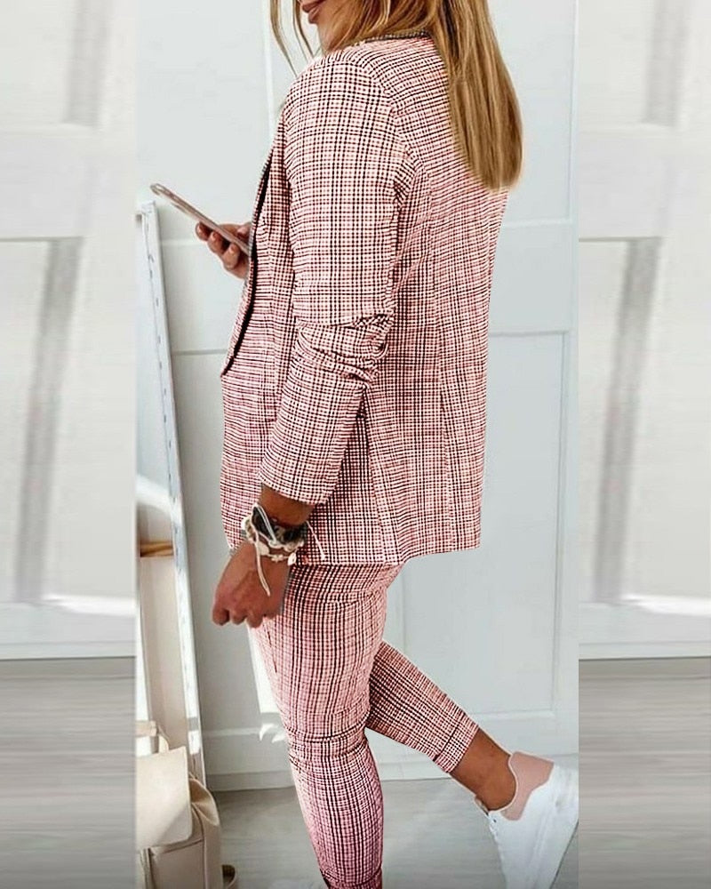 Avelena : Ensemble décontracté – Blazer et pantalon