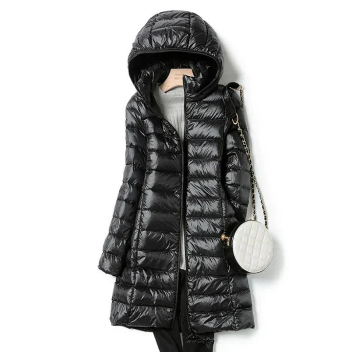 Berg-Feldt | Lange Winterjacke für Frauen mit Kapuze