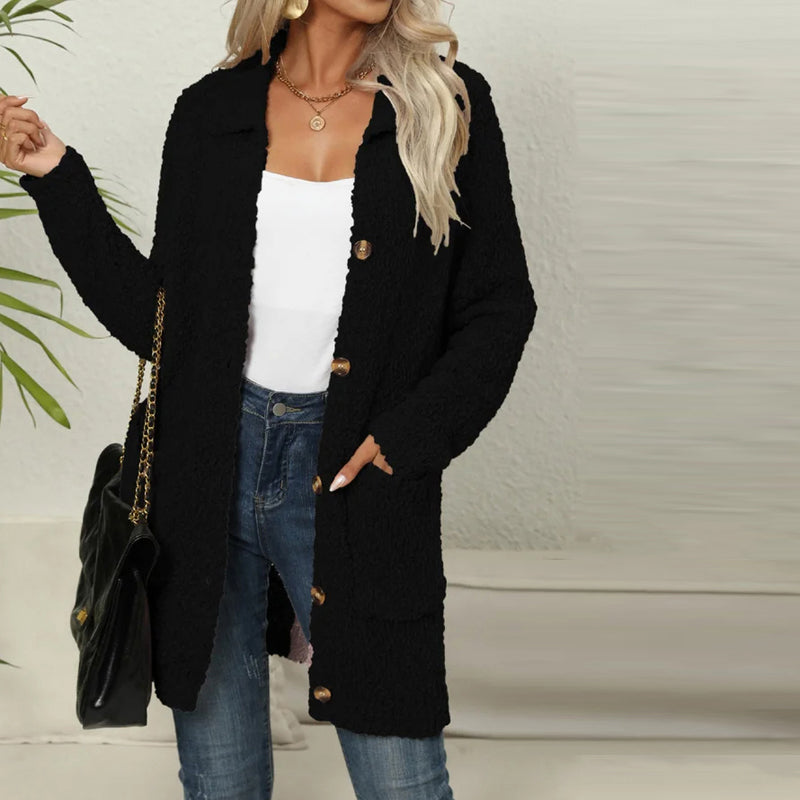 Berg-Feldt | Einfarbiger Strickjacke