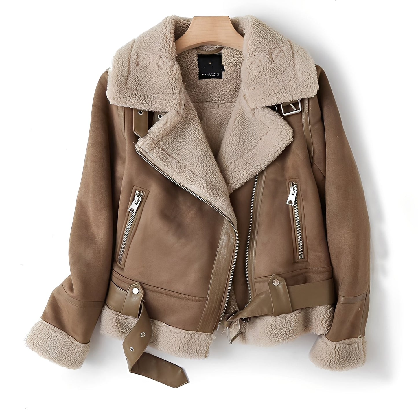 Berg-Feldt | Blouson en cuir chaud et doux pour femme