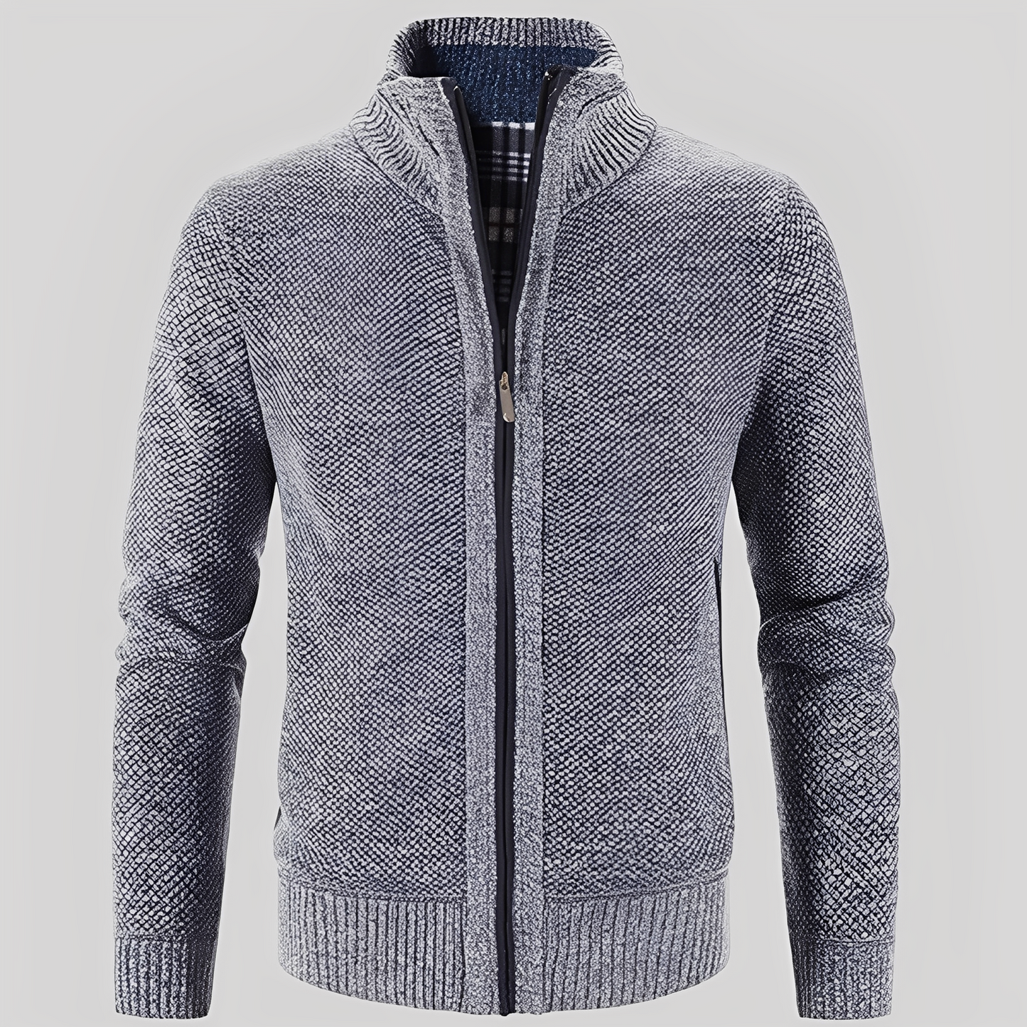 Berg-Feldt | Einfacher Cardigan mit Reißverschluss für Herren